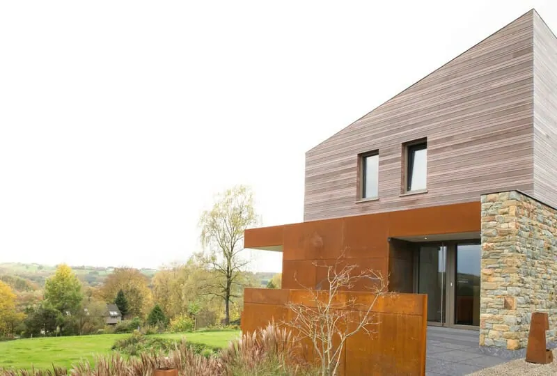 Bardage en acier corten
