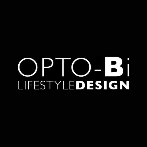 LOGO OPTO Bi blanc sur carré noir