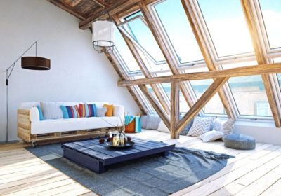Aménagement des combles en une pièce de vie agréable et cosy